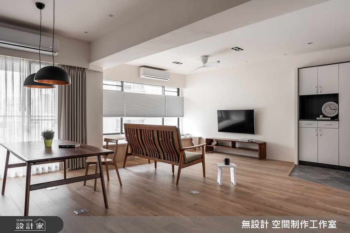 35 坪中古屋,設計師以人文禪風結合日式無印元素,營
