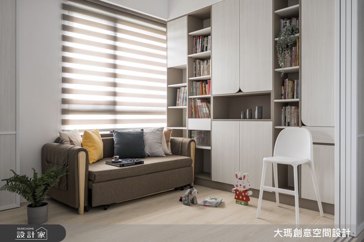 22坪的小居家空間,因原先動線配置較有限制,因此設計