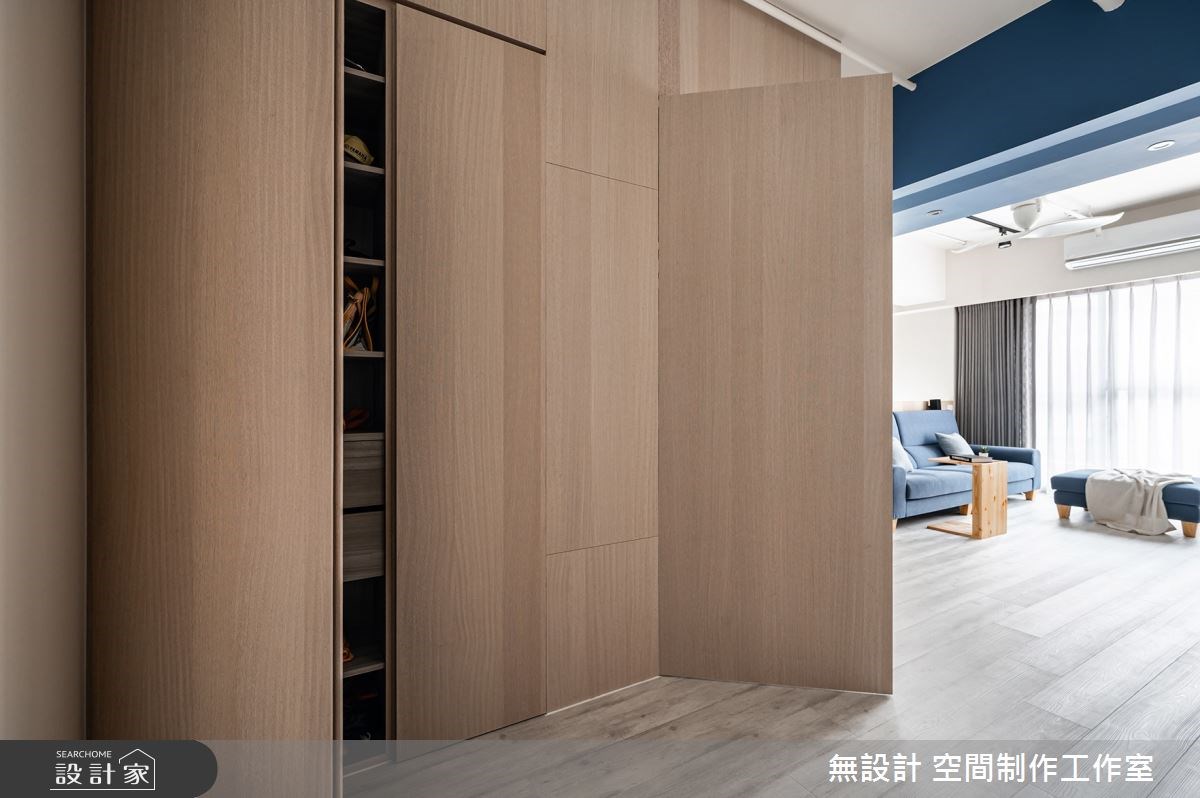 24 坪預售屋以溫暖的木質元素為基調,超耐磨木地板打