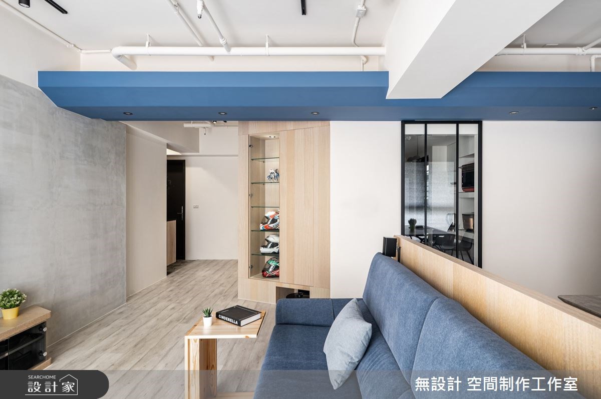 24 坪預售屋以溫暖的木質元素為基調,超耐磨木地板打