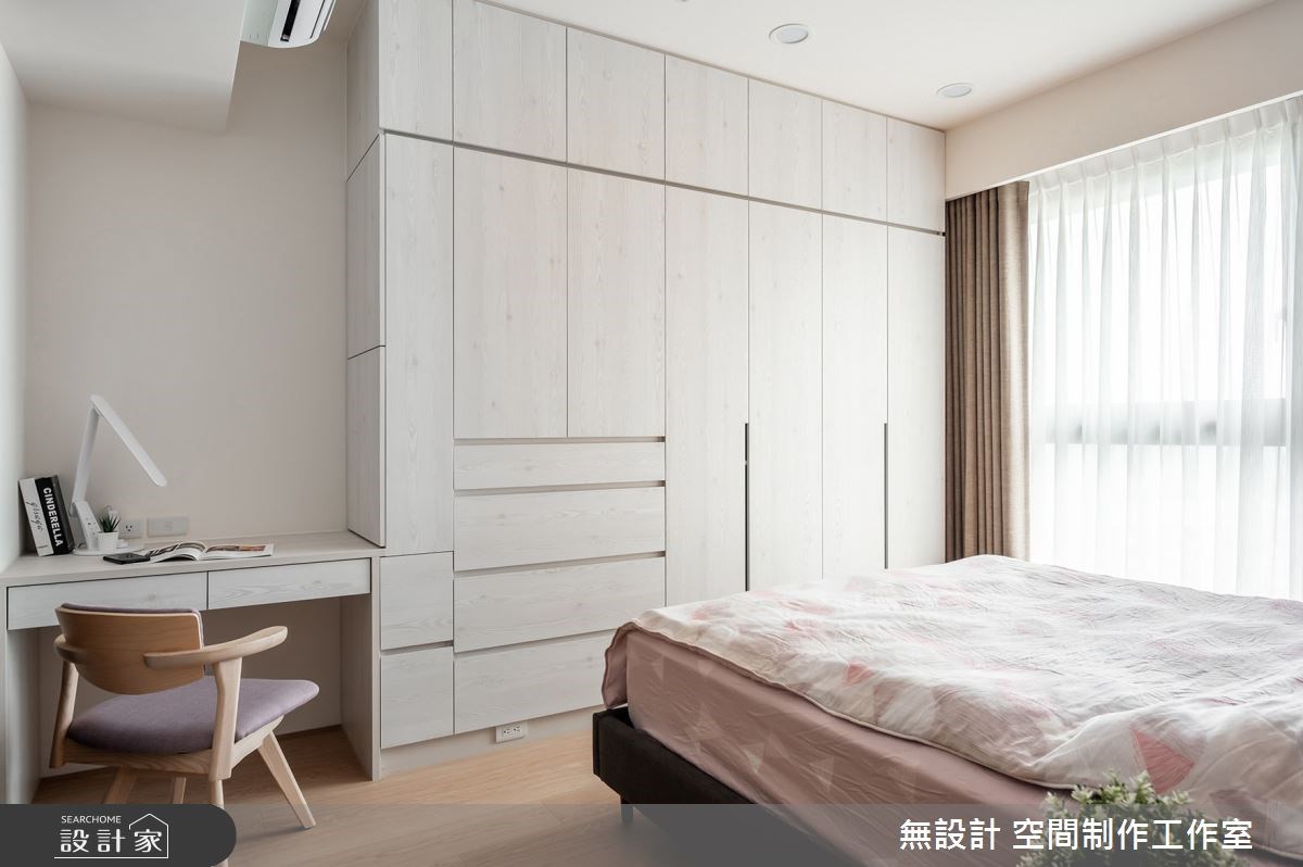 24 坪預售屋以溫暖的木質元素為基調,超耐磨木地板打