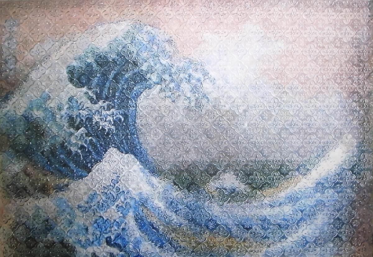 海棠花玻璃配上浮世繪也太美了吧! 海棠花玻璃配上浮世繪也太美了吧!