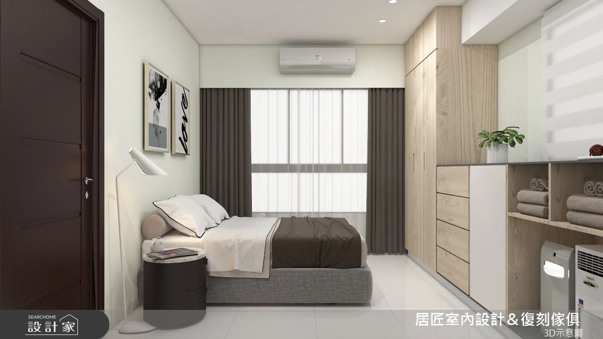 18坪簡約北歐宅,整體空間以屋主喜愛的溫潤木質調,與
