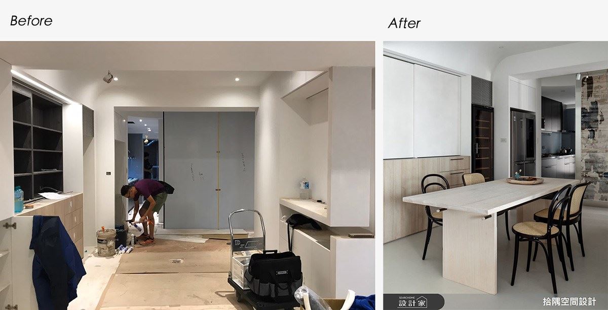 老屋公設比新成屋少很多,能利用的室內空間相對大,因