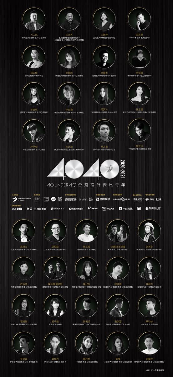 【40 UNDER 40設計傑出青年】一年一度的榜單已於日前