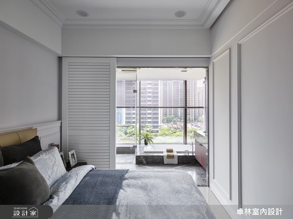 42 坪混搭風住宅的屋主喜歡美式簡約的清爽質感,因此