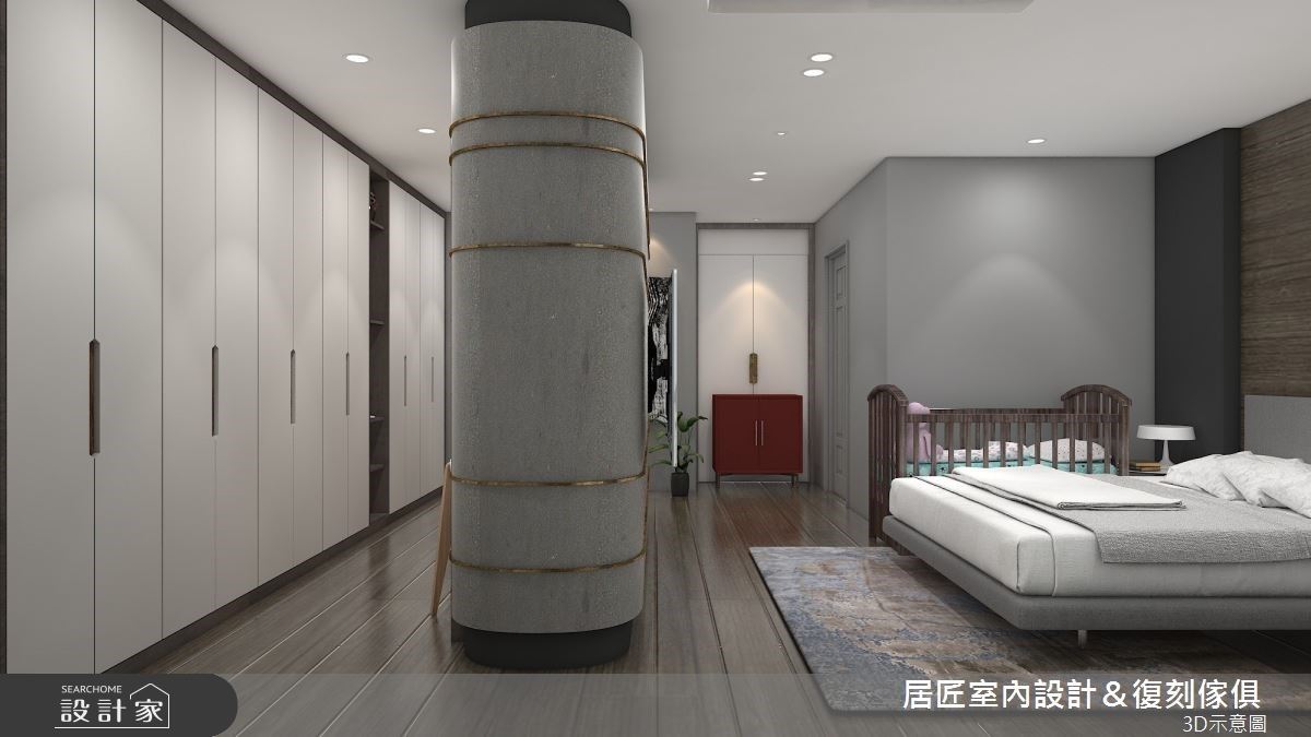 26坪老屋化身工業宅,設計師先是修繕原老舊的屋況,並