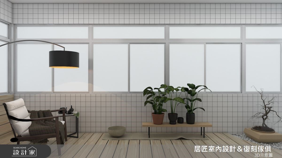 26坪老屋化身工業宅,設計師先是修繕原老舊的屋況,並