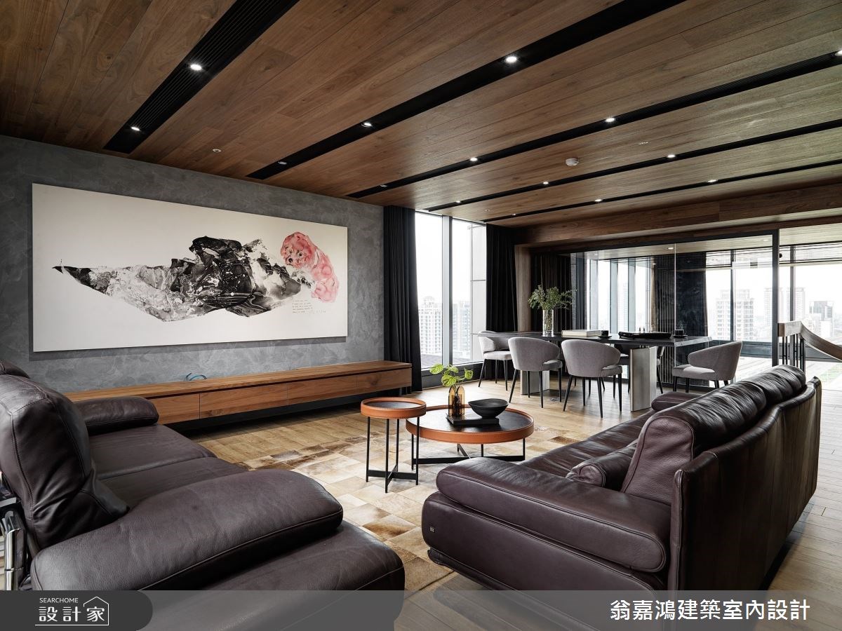 位於頂層擁有絕佳景觀與200坪超寬敞空間的樓中樓設計