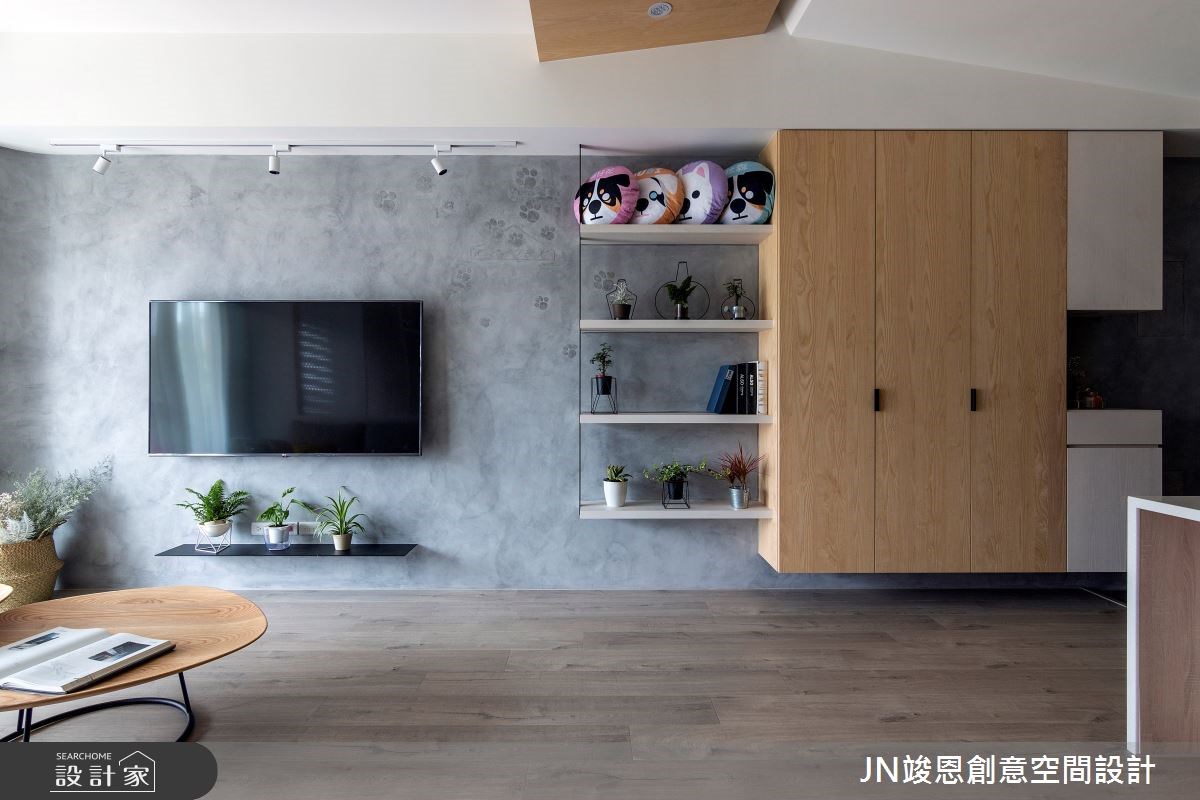 25坪北歐風老屋,夫妻倆帶著四隻狗狗入住新居,希望以