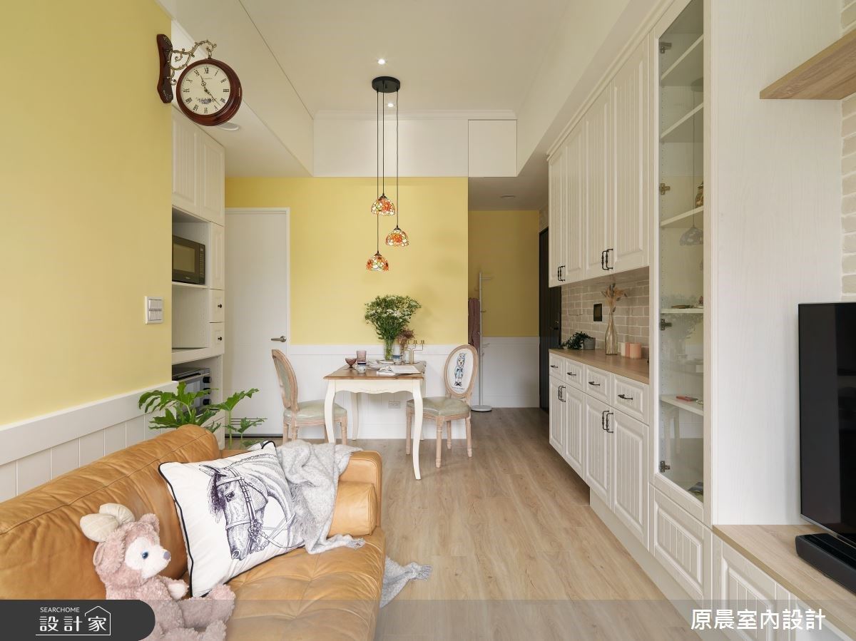 19坪輕鄉村風格,因應居住者的需求,家中兼具兩房兩廳