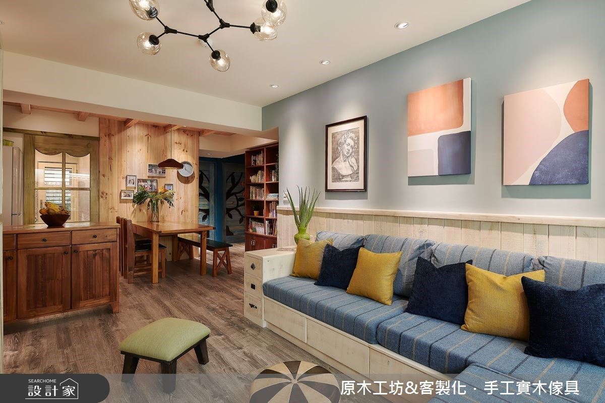 15年以上的35坪老屋,是屋主一家住了多年的起家厝,隨