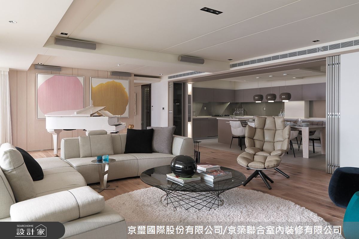 親友團聚,開放寬闊的公領域是絕對需求,對豪宅來說,