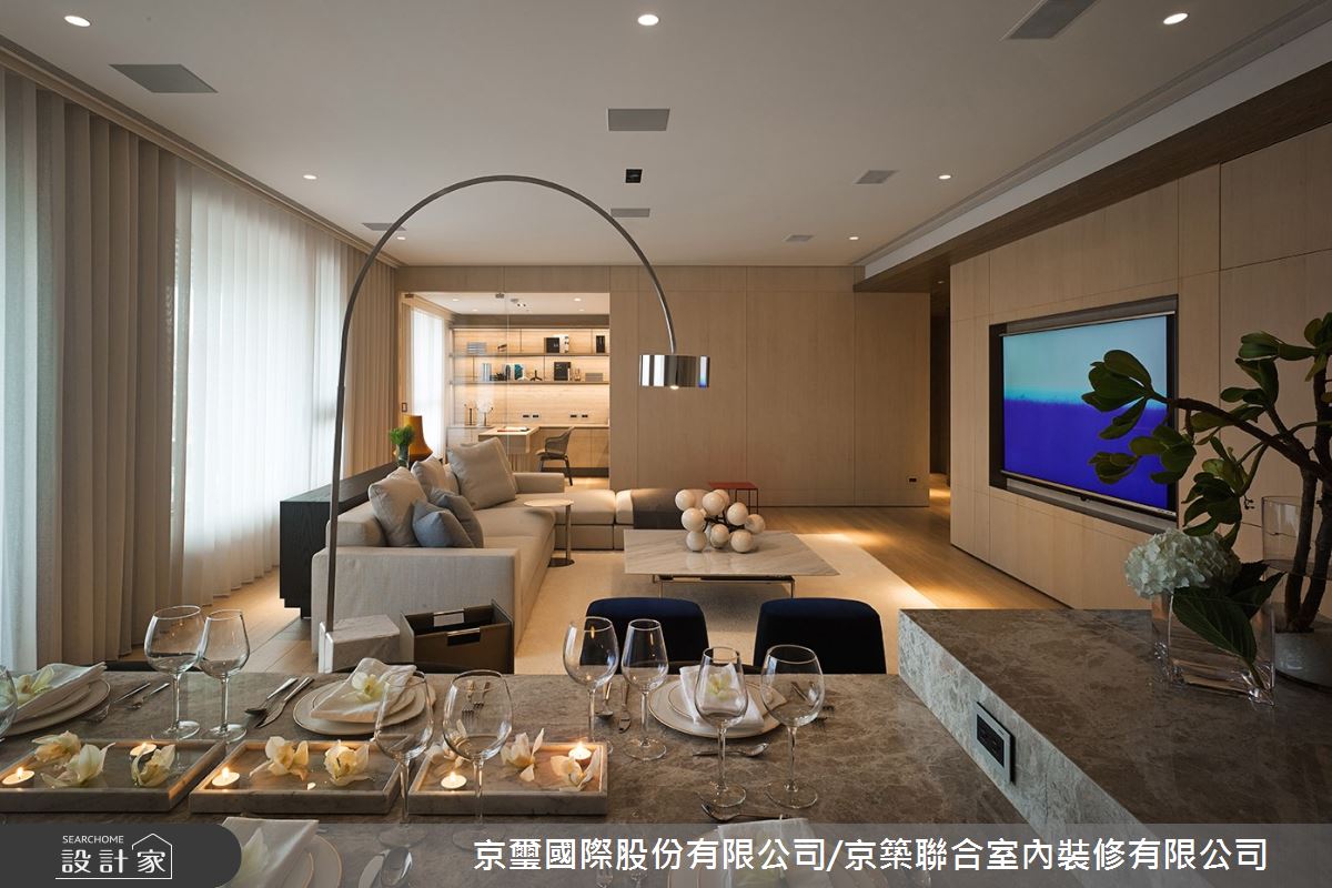 親友團聚,開放寬闊的公領域是絕對需求,對豪宅來說,