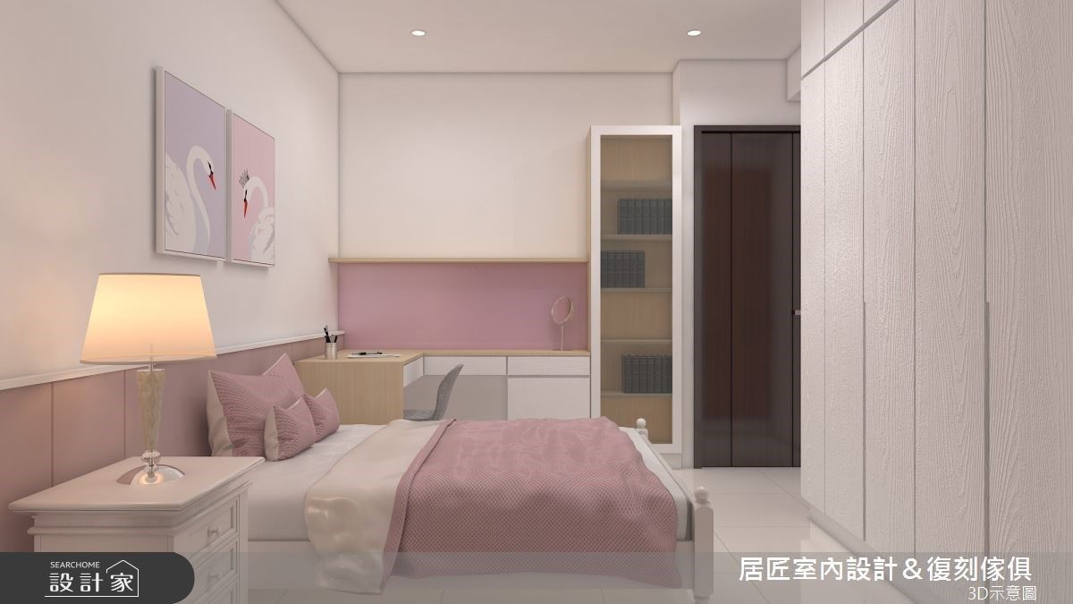 簡約家庭居,使用白色作為主調,相呼應的灰色卻不顯得