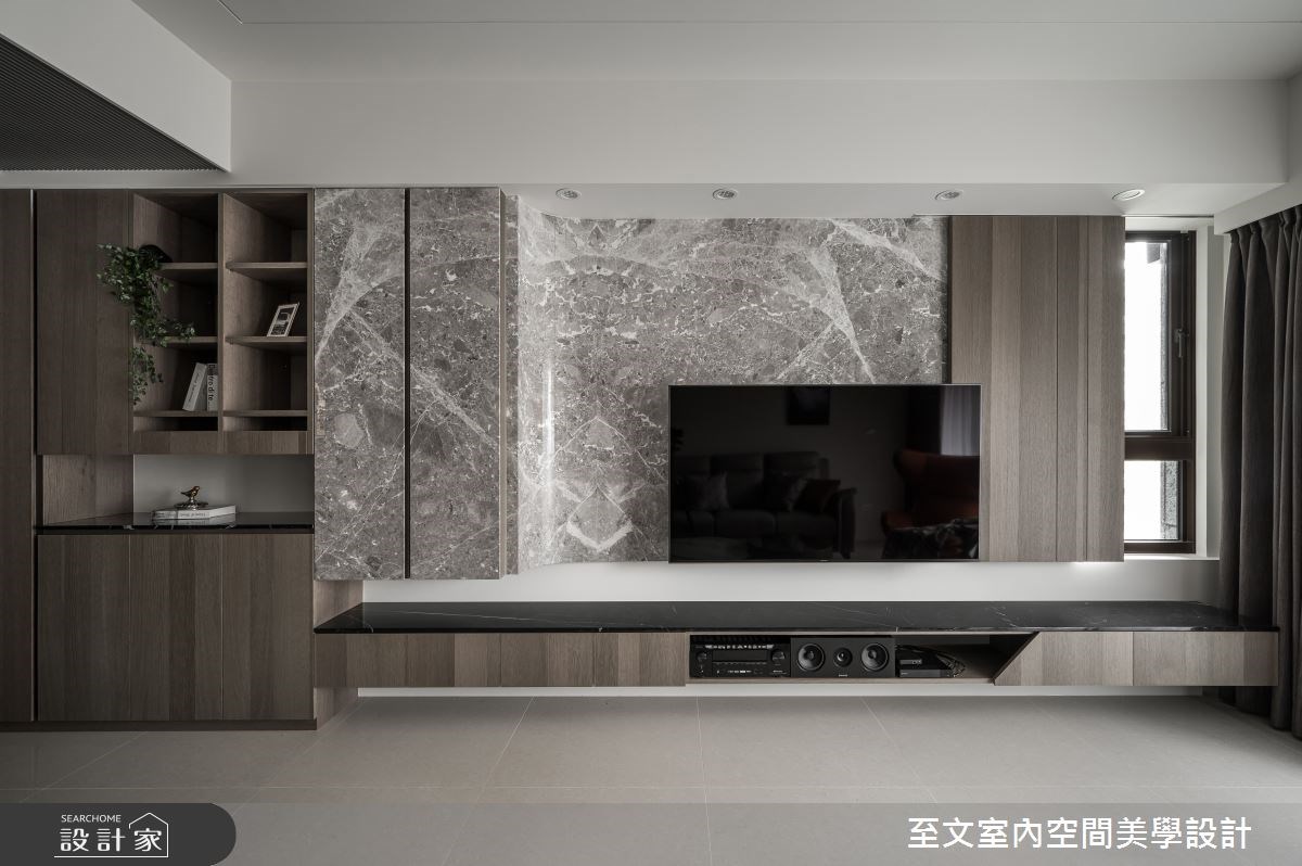 33 坪採光良好的新成屋,以灰色調作為現代風主題,玄