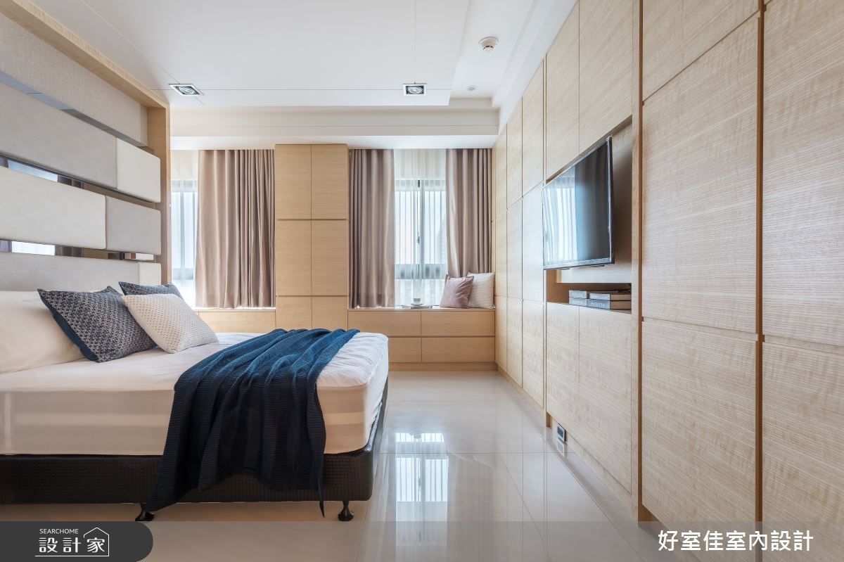 41坪的現代風住宅裡,大面採光提升空間明亮、寬敞度,