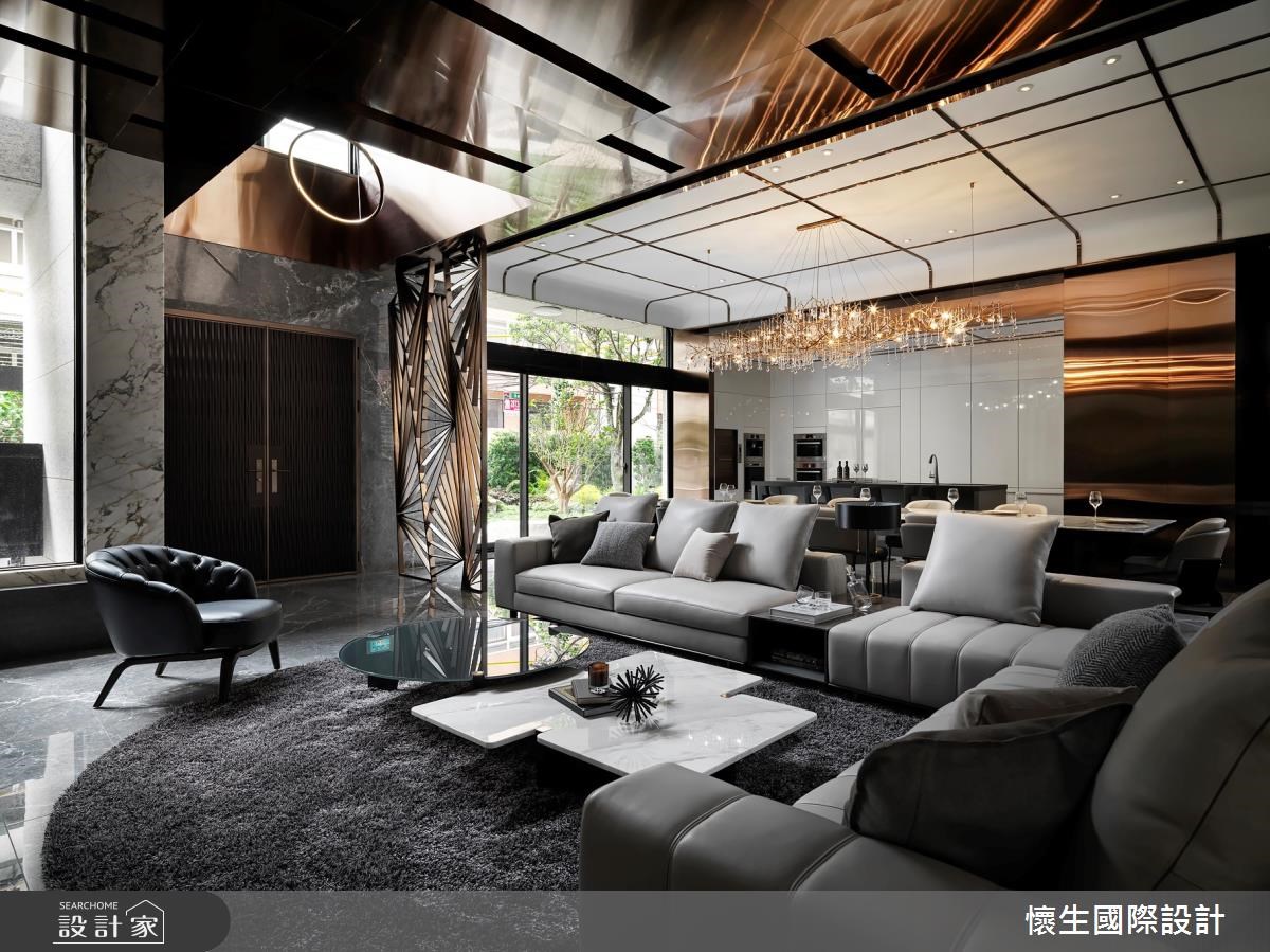 自地自建的獨棟別墅的一樓規劃為夫妻款待賓客用的招待