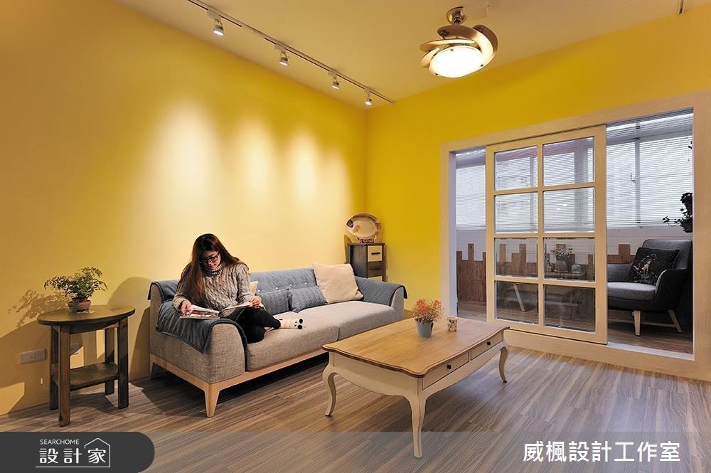 走進26坪老屋,眼見傳統的玄關拉門格局卻體現出南國情