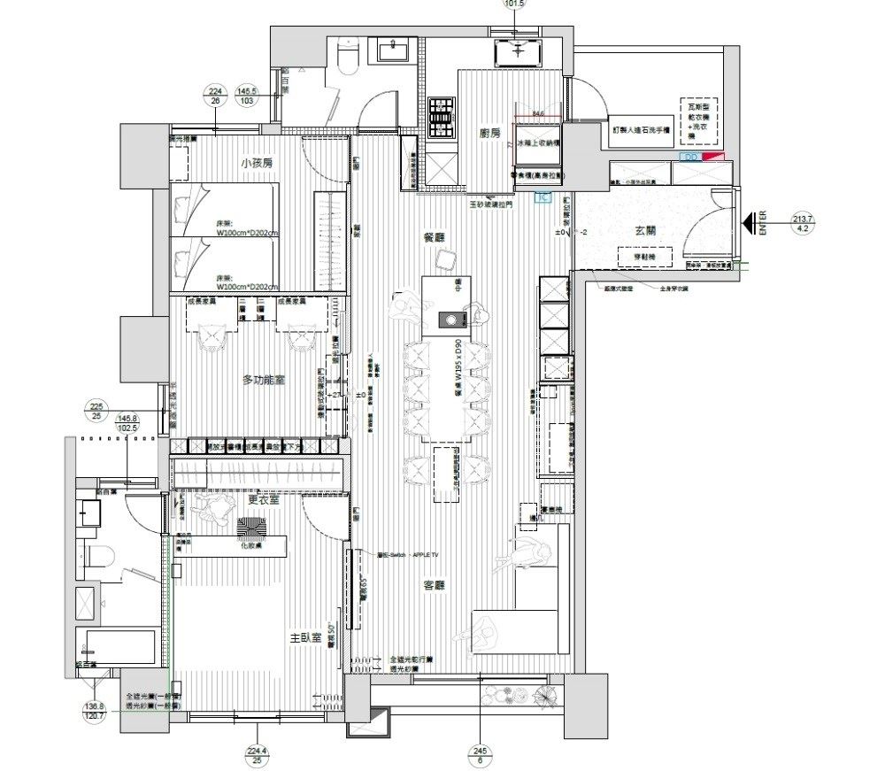 平面圖提供_日作空間設計。 平面圖提供_日作空間設計。