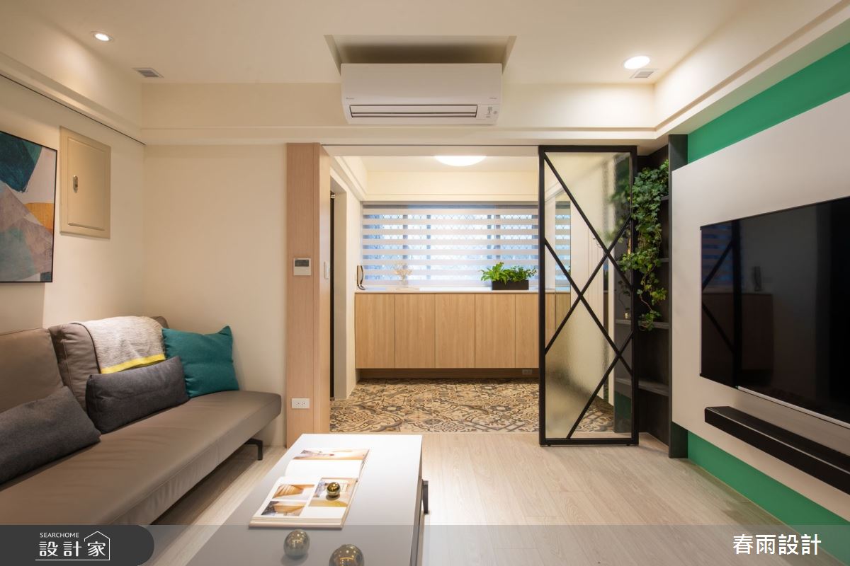 26坪的老屋翻新,為了打造適宜小家庭的生活空間,春雨