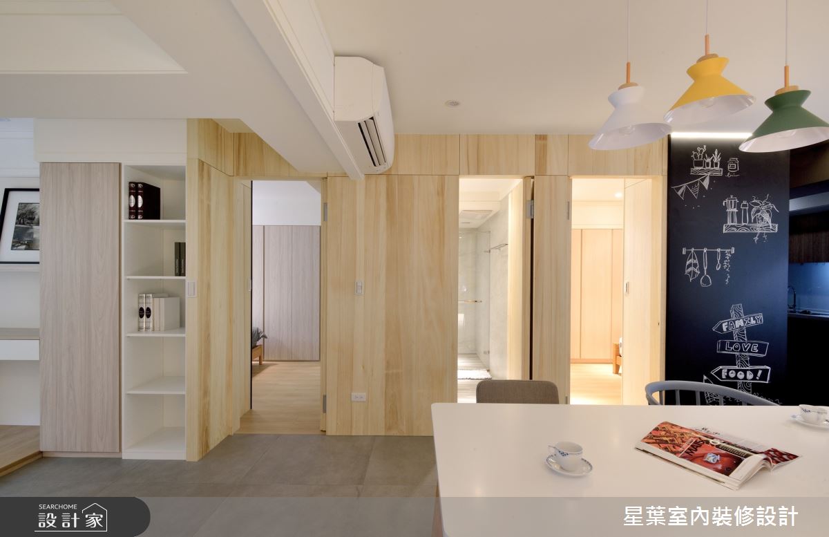 屋齡逾30年的老屋,是屋主本來居住的居所,改造後送給