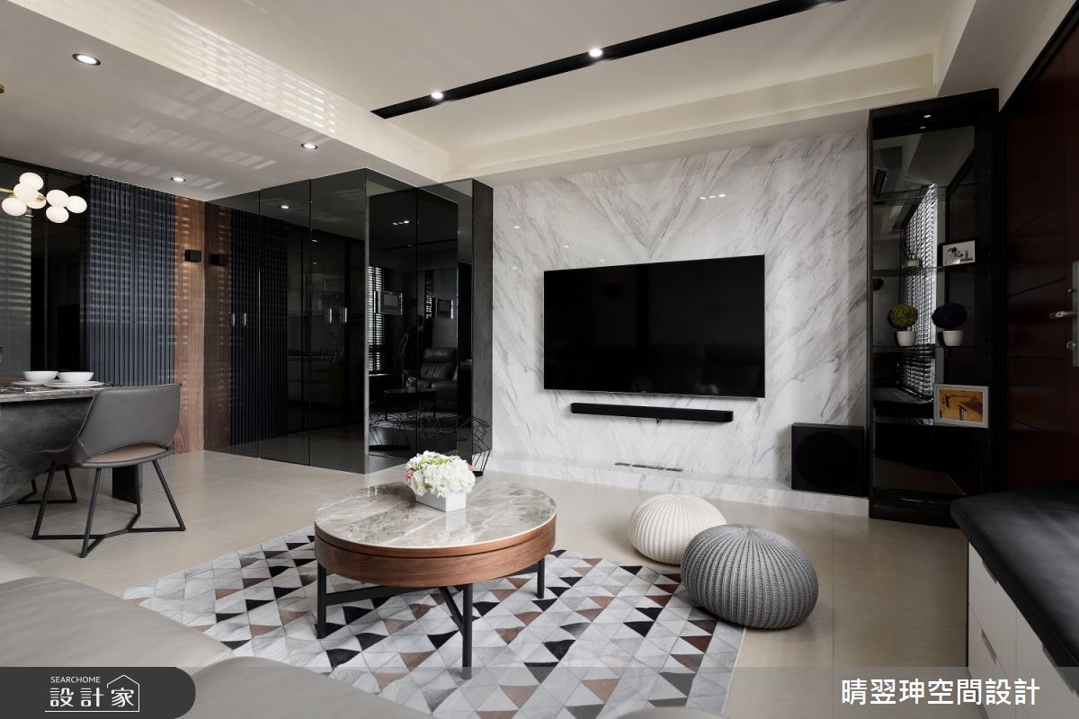 一家四口入住現代風透天別墅,晴翌珅設計 賴俞瑄設計