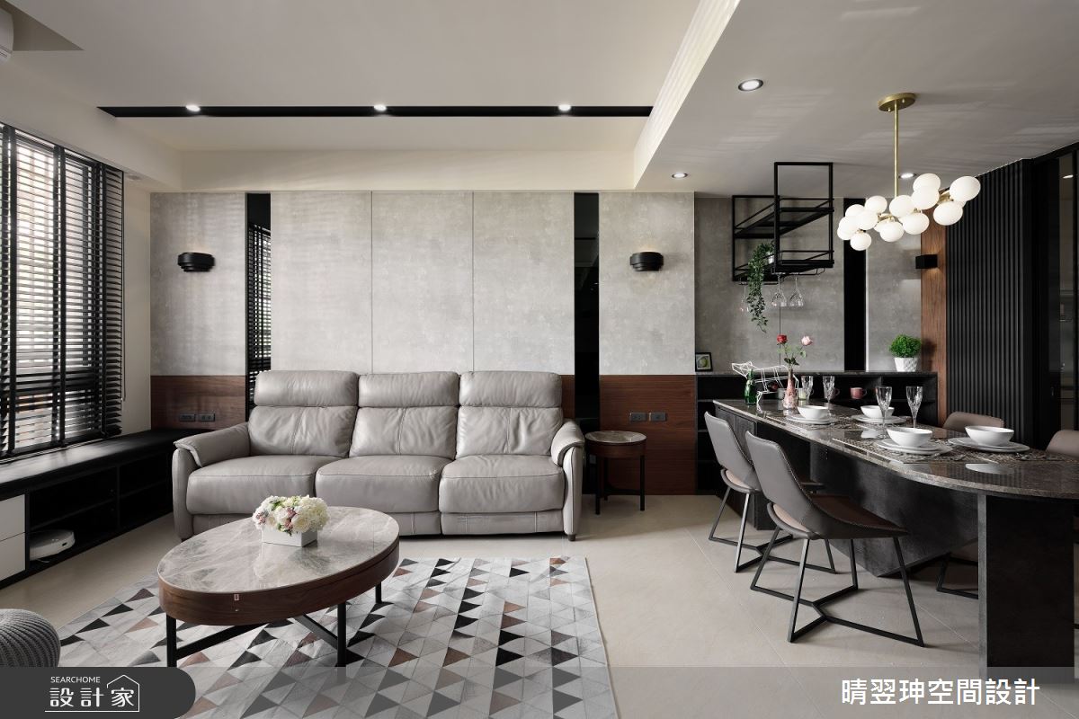 一家四口入住現代風透天別墅,晴翌珅設計 賴俞瑄設計
