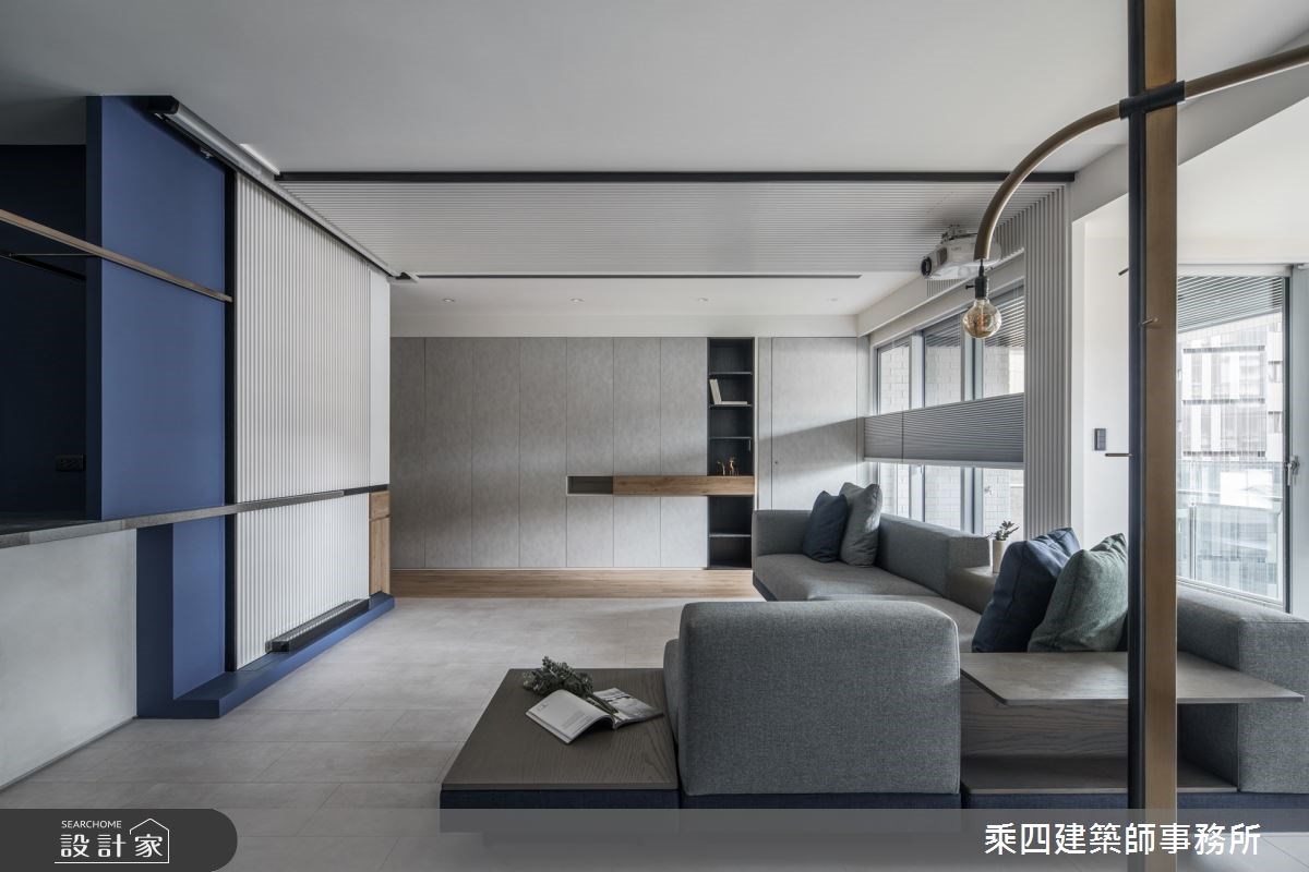 36 坪的現代風中古屋,打破親子宅的刻板印象,空間以
