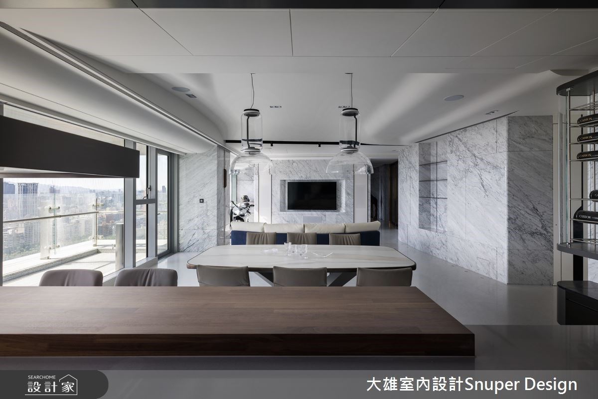 三房兩廳兩衛60坪的預售屋,客、餐廳量身訂製極具個人