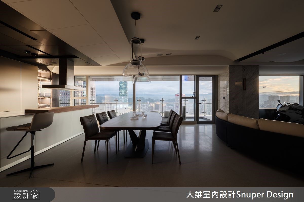 三房兩廳兩衛60坪的預售屋,客、餐廳量身訂製極具個人