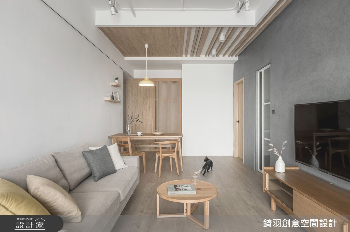 20 坪日式無印風住宅的單身屋主,從事航空產業,原本