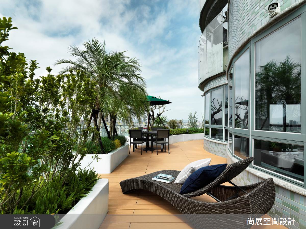 110 坪豪宅具有圓弧形建築特色,享有 360 度無敵景觀