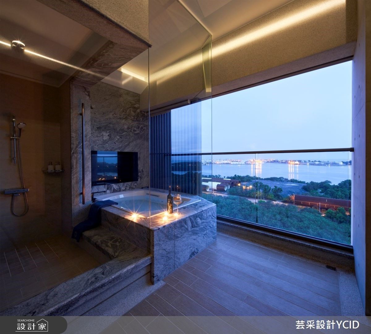 100坪的新成屋擁有4房2廳2衛,建築物座落於台南安平港