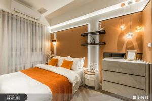 〔開箱影片〕 用愛馬仕橘點綴打造精品質感，22 坪也能住出精品感的輕奢小宅！_視覺圖