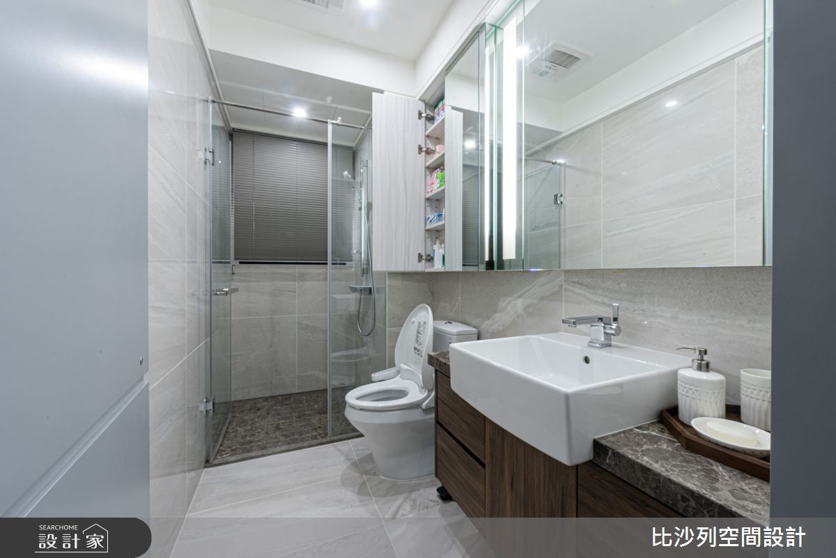 48坪新成屋(5年以下)＿現代風浴室案例圖片＿比沙列空間設計＿比沙列_04之17