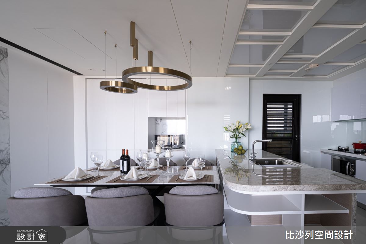 70坪新成屋(5年以下)＿現代風餐廳廚房案例圖片＿比沙列空間設計＿比沙列_12之13