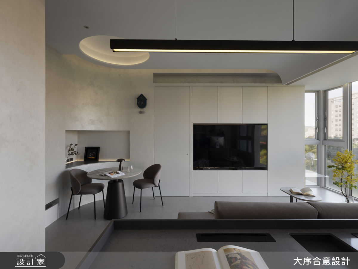 25坪新成屋(5年以下)＿現代風客廳餐廳案例圖片＿大序合意設計＿大序合意_迴光燦燦之7