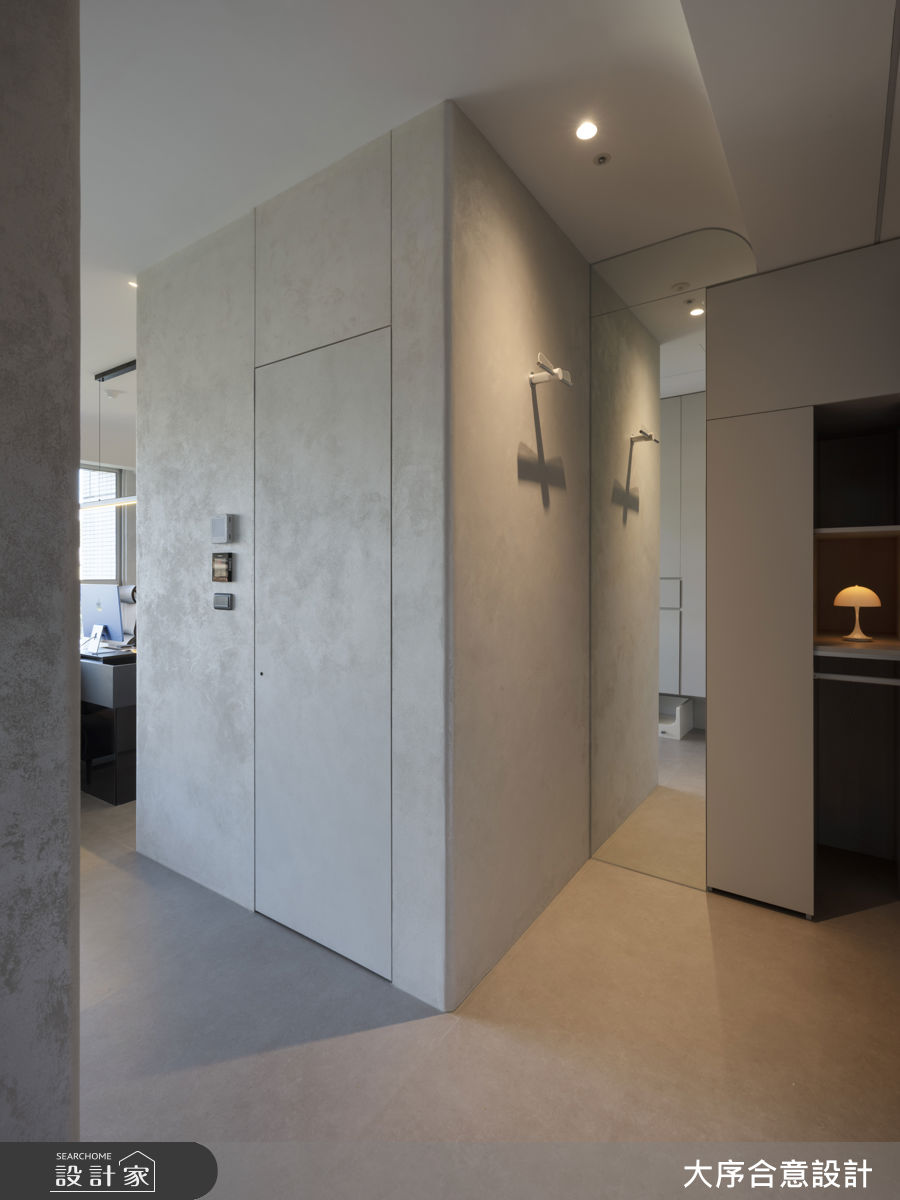 25坪新成屋(5年以下)＿現代風玄關案例圖片＿大序合意設計＿大序合意_迴光燦燦之15