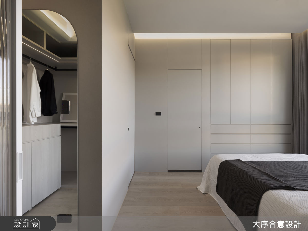 25坪新成屋(5年以下)＿現代風臥室更衣間案例圖片＿大序合意設計＿大序合意_迴光燦燦之19