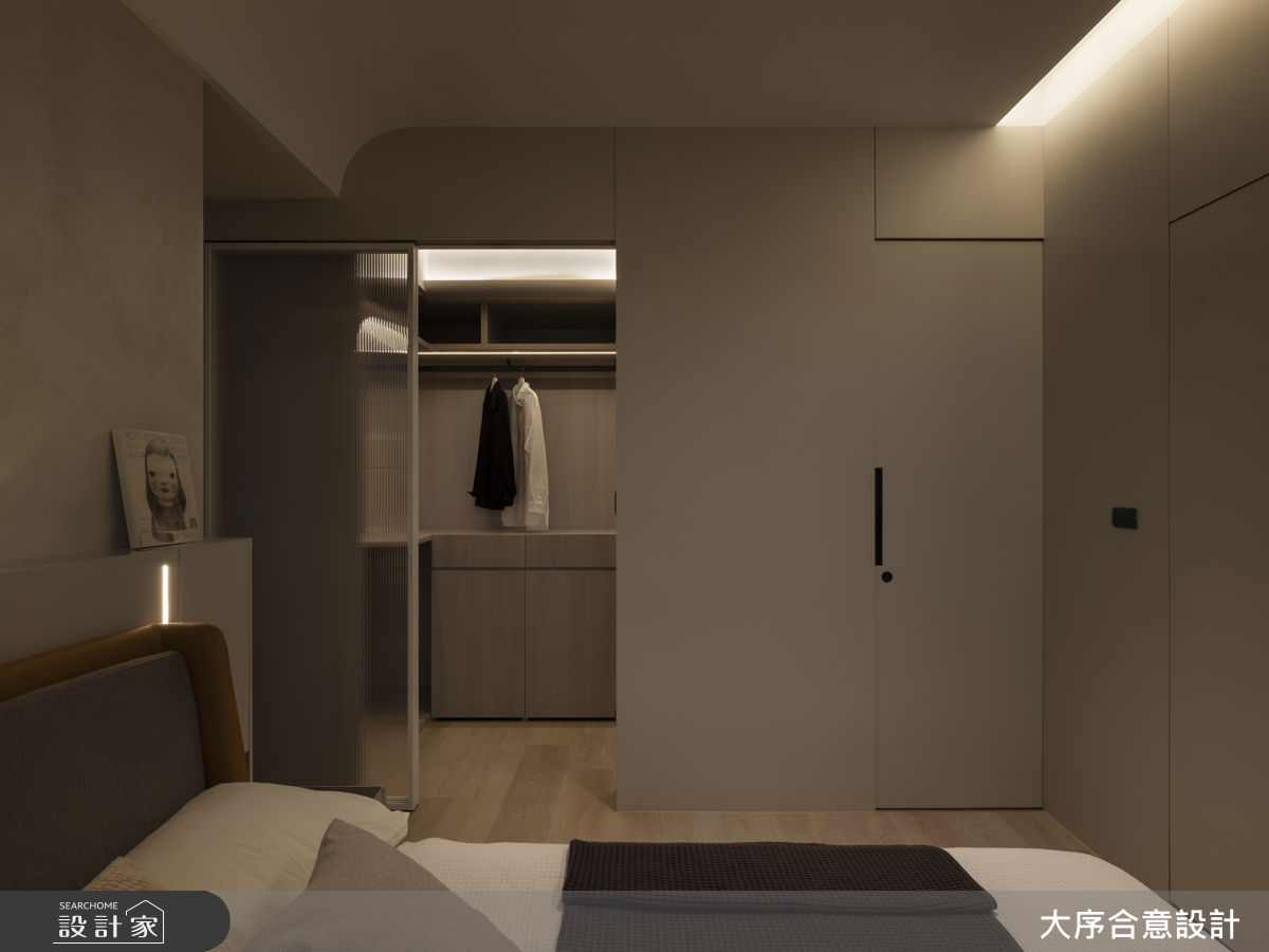 25坪新成屋(5年以下)＿現代風臥室更衣間案例圖片＿大序合意設計＿大序合意_迴光燦燦之21