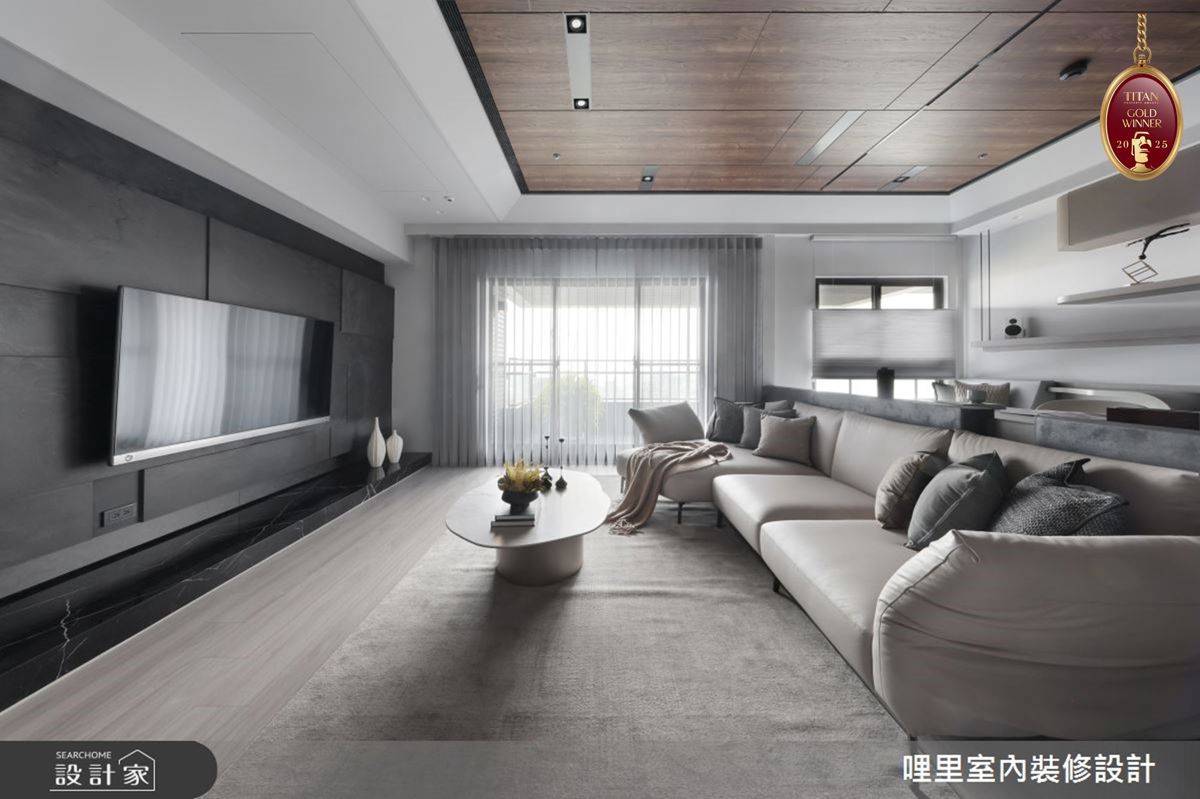 37坪新成屋(5年以下)＿現代奢華風客廳案例圖片＿哩里室內裝修設計有限公司＿哩里_40.序映純界之11