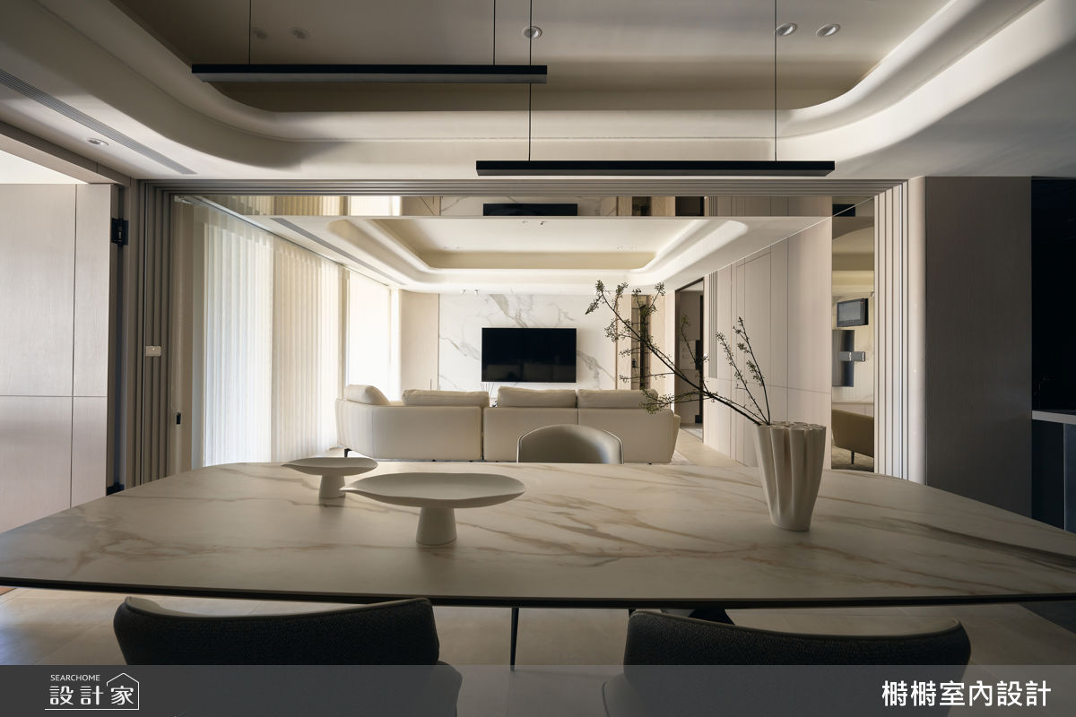 47坪毛胚屋＿現代風客廳餐廳案例圖片＿榯榯創作空間設計有限公司＿榯榯_樾境 The Arbor之9