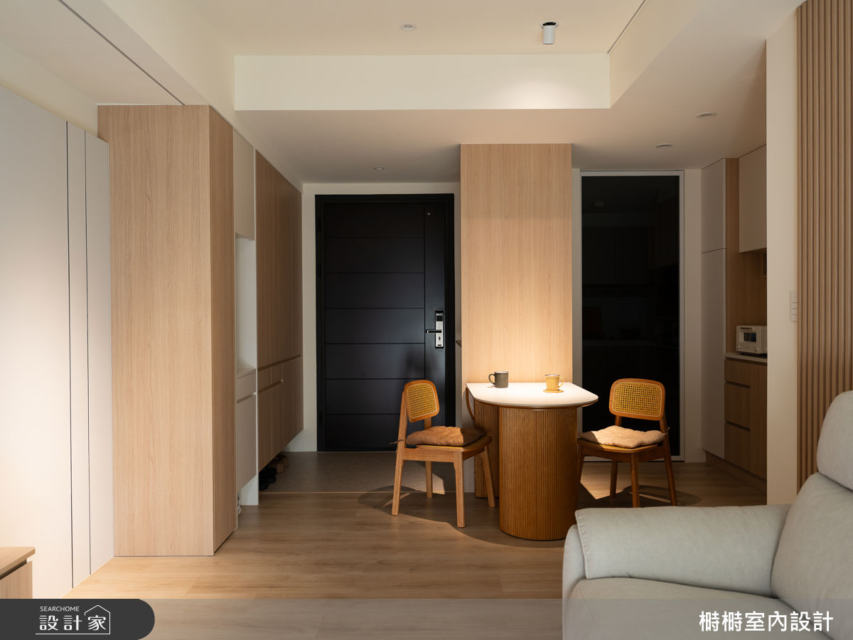 22坪預售屋＿日式無印風玄關客廳餐廳案例圖片＿榯榯創作空間設計有限公司＿榯榯_薆Hidden Lush之6