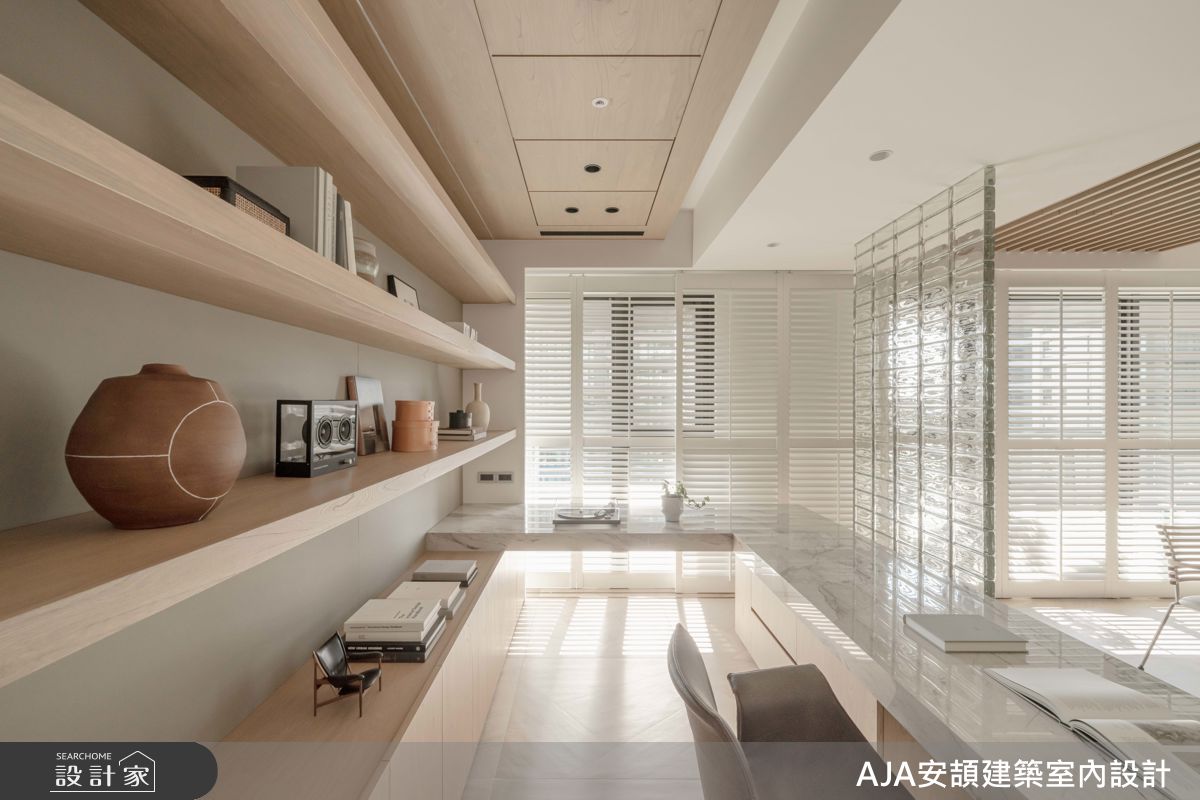45坪新成屋(5年以下)＿現代風書房工作區案例圖片＿AJA安頡建築室內設計＿安頡_寶輝世紀莊園A1之11