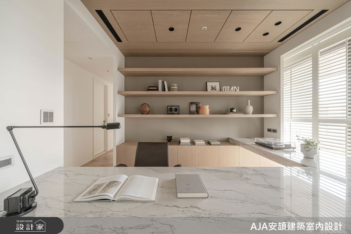 45坪新成屋(5年以下)＿現代風書房工作區案例圖片＿AJA安頡建築室內設計＿安頡_寶輝世紀莊園A1之12