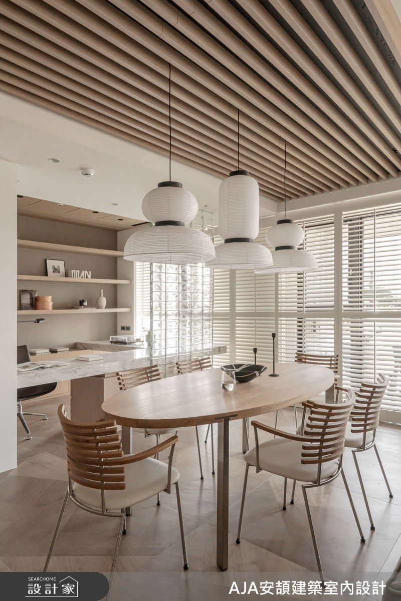 45坪新成屋(5年以下)＿現代風餐廳書房案例圖片＿AJA安頡建築室內設計＿安頡_寶輝世紀莊園A1之15