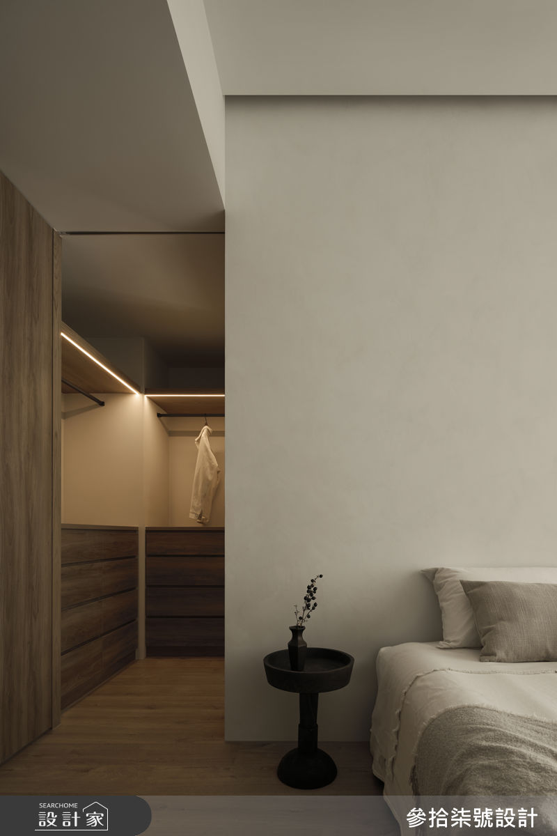 40坪新成屋(5年以下)＿侘寂風臥室更衣間案例圖片＿參拾柒號設計＿參拾柒號_57之24