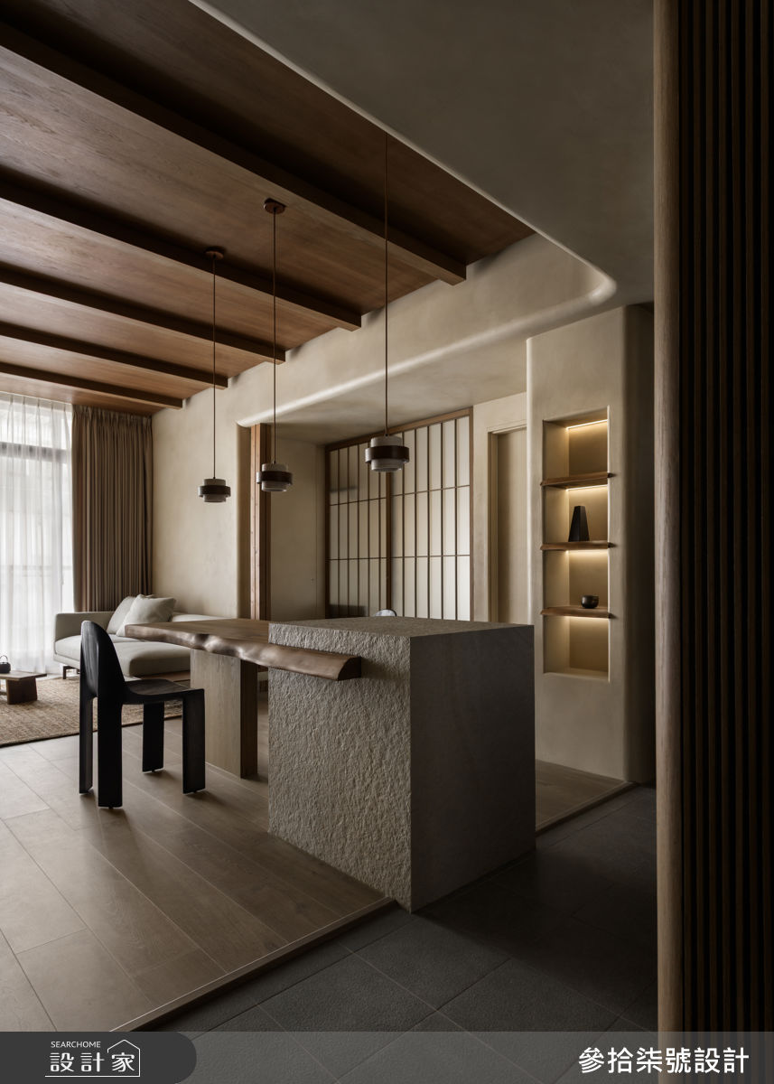 16坪新成屋(5年以下)＿侘寂風餐廳中島案例圖片＿參拾柒號設計＿參拾柒號_64之2