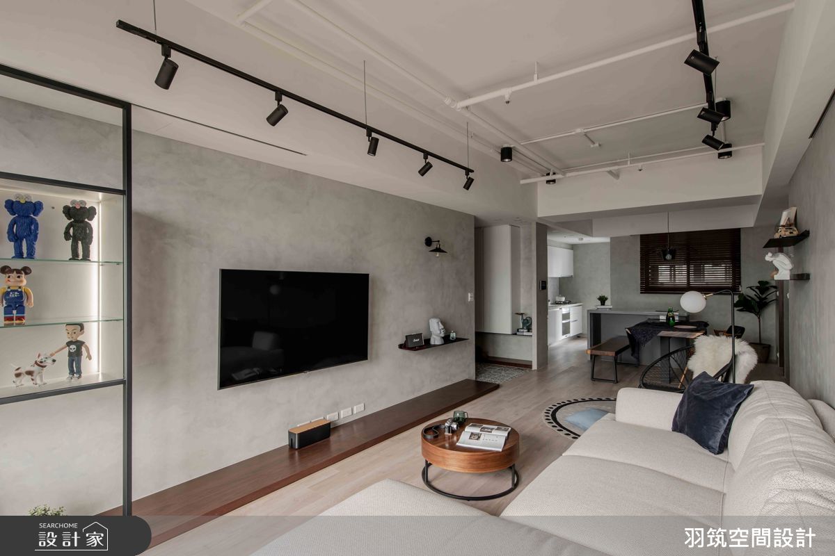 22坪新成屋(5年以下)＿工業風客廳餐廳廚房案例圖片＿羽筑空間設計＿羽筑_37Sunny Q之5